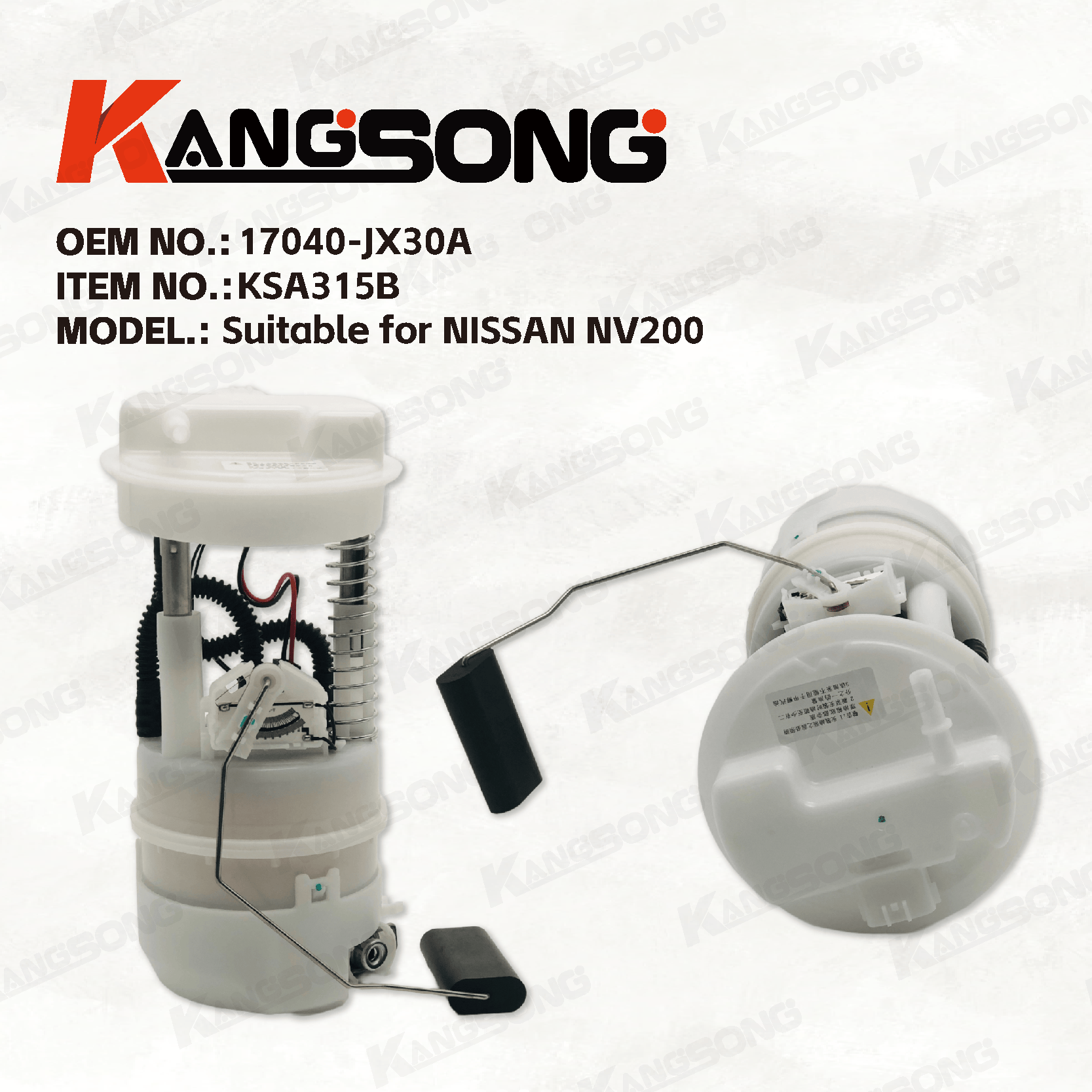 Gasoline In tank /17040-JX30A/ Fuel Pump Assembly compatible with NISSAN NV200 1.6L 2010-2018
