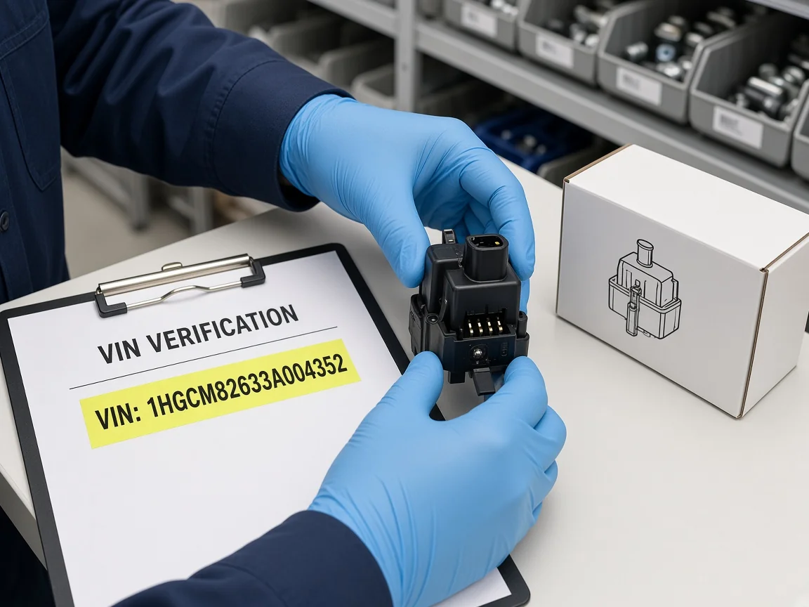 Illustrative catalog check for fuel pump relay buy path