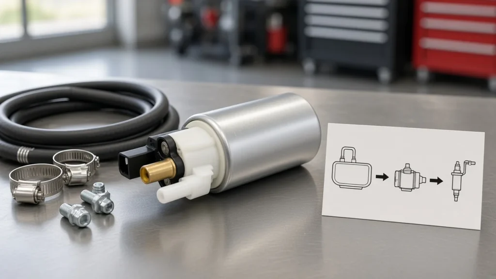 Diesel fuel pump definition cover
