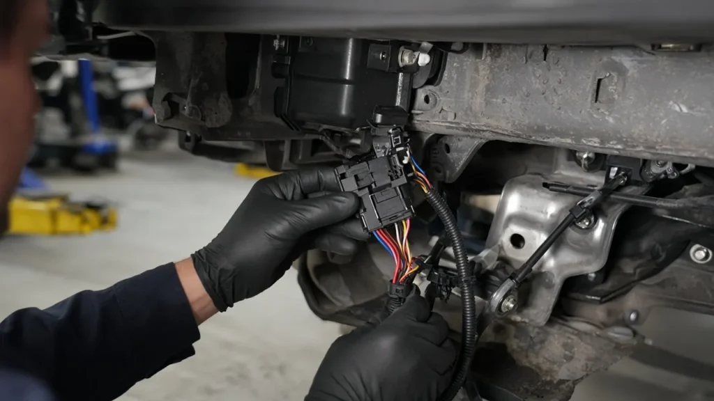 P025A fuel pump module control circuit diagnosis