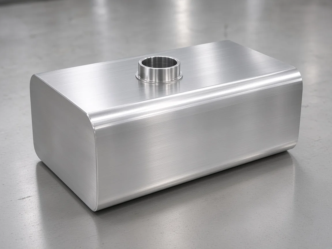 Which carton a fuel cell with pump line is allowed to name Unbranded brushed-aluminum fuel cell on a bench as the tank object a racing-cell line names