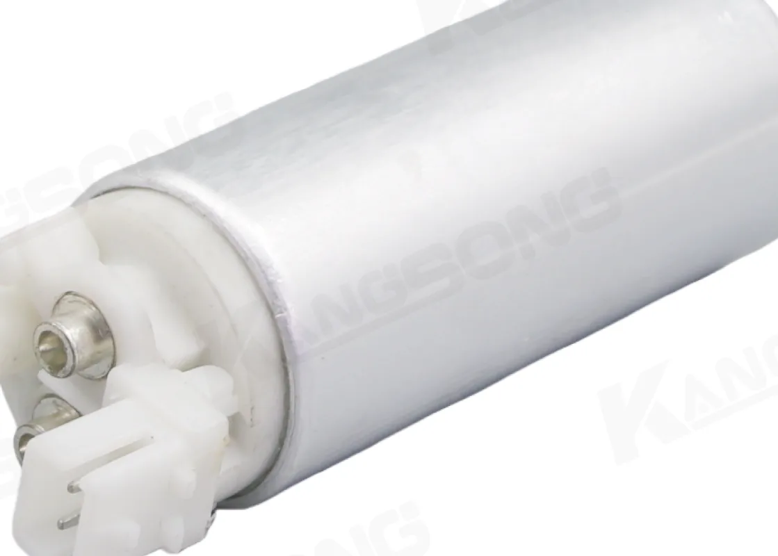 High Flow Fuel Pump Jobs Start From the Printed Number Side view of the silver electric pump body from the C/K kit photos