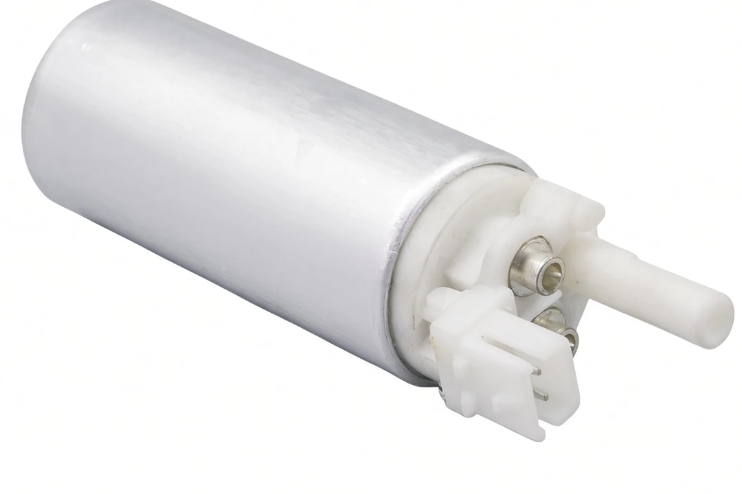 A fuel-pump life line still needs a printed duty window Metal canister body of an electric fuel pump used only as a form reference beside attributed mile talk