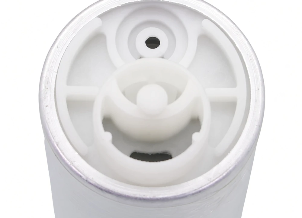 Outlet end of an electric canister shown while the in-tank assembly form is explained