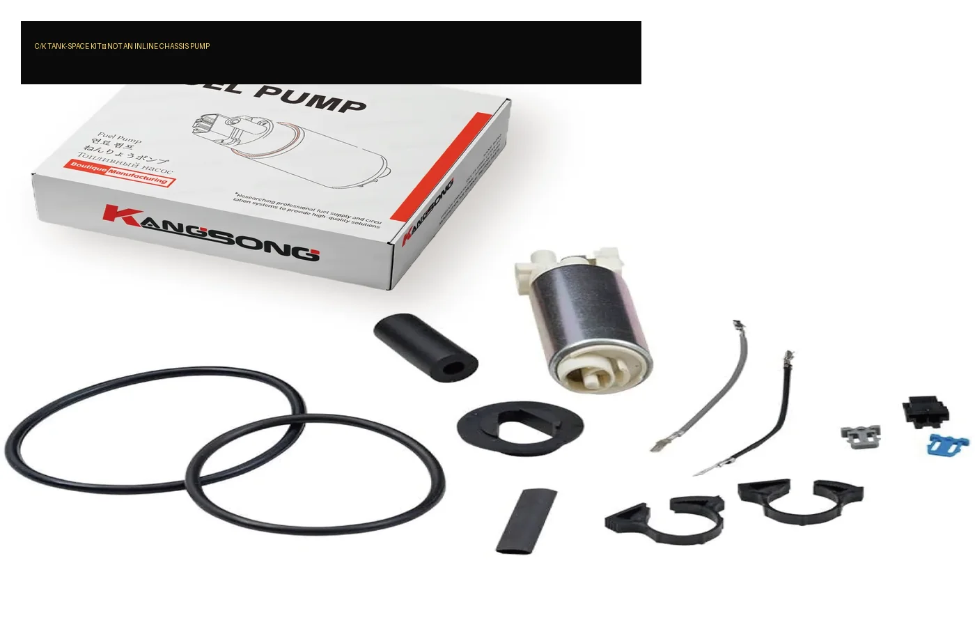 Kangsong C/K tank-space electric fuel pump kit recommendation with non-inline boundary note